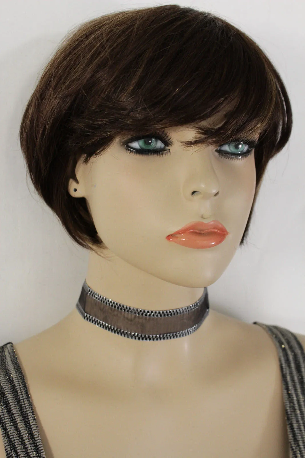 Black Mesh Fabric Choker Necklace