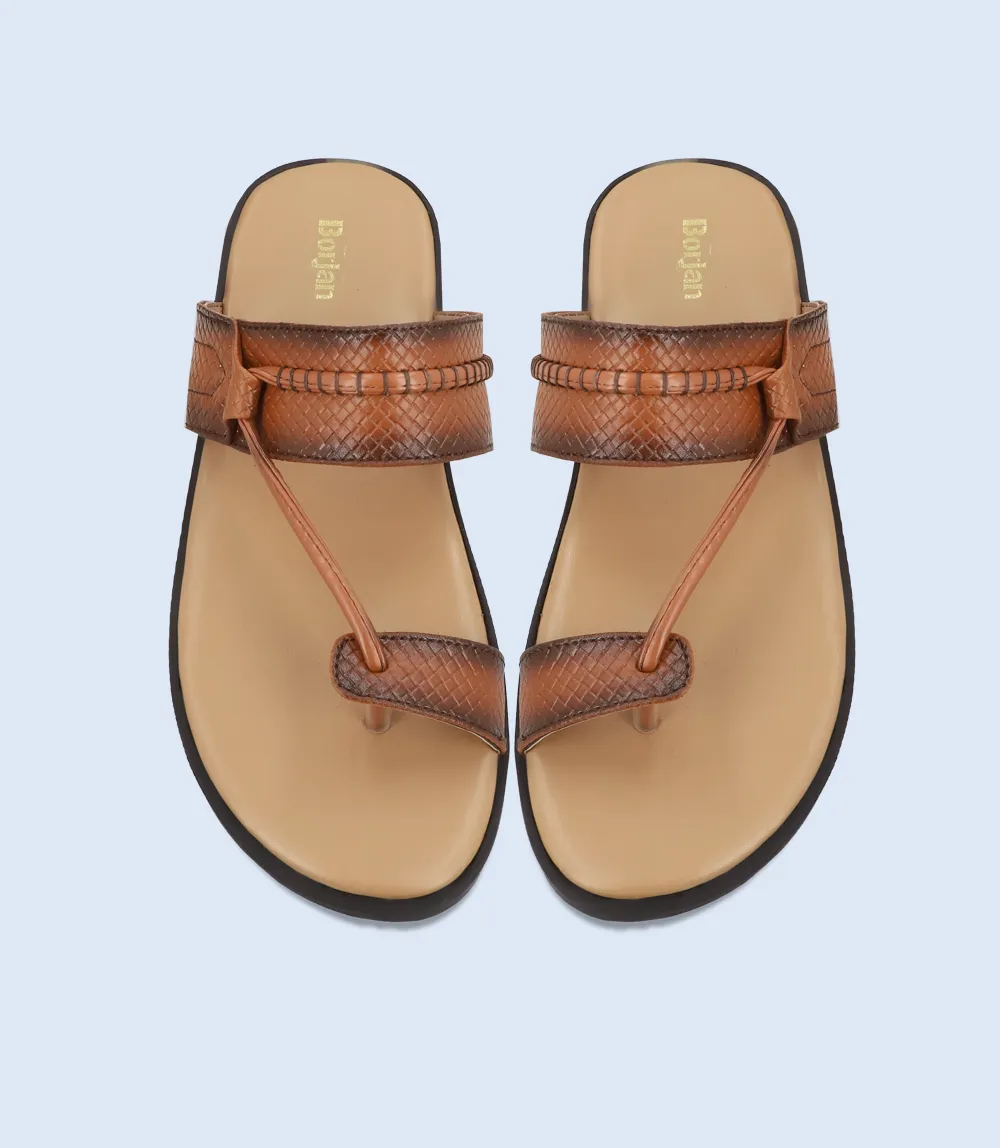 BM5795-TAN-Men Chappal