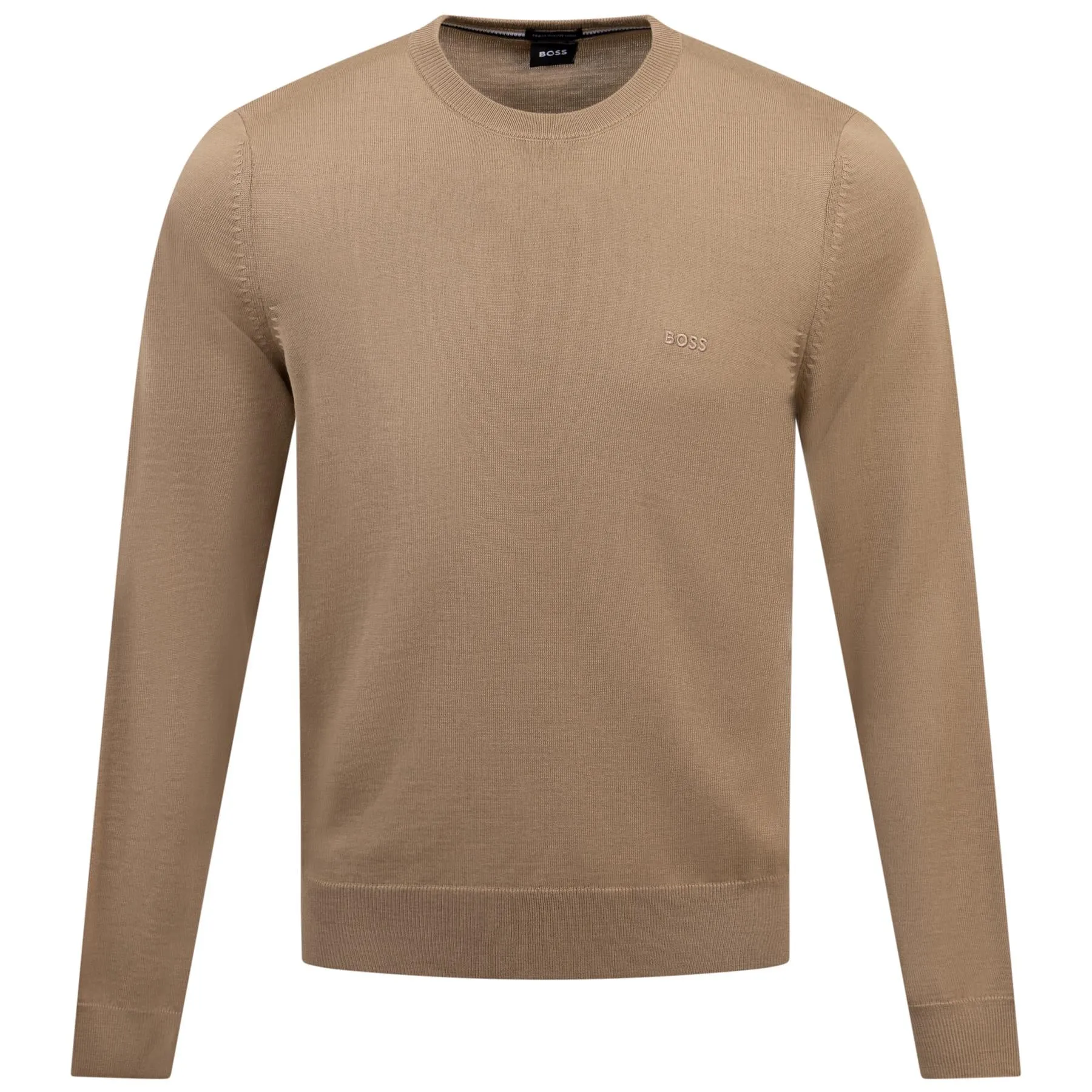 Botto Knitted Wool Sweatshirt Open Beige - AW24