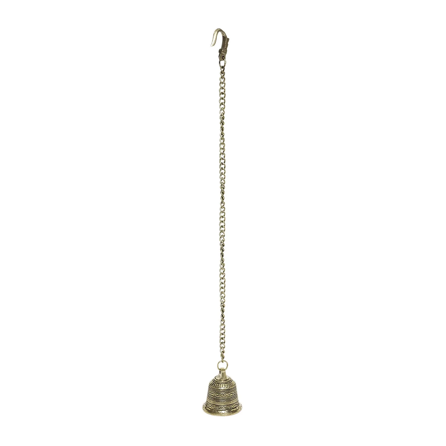 Brass Engraved Temple Bell - 3 in