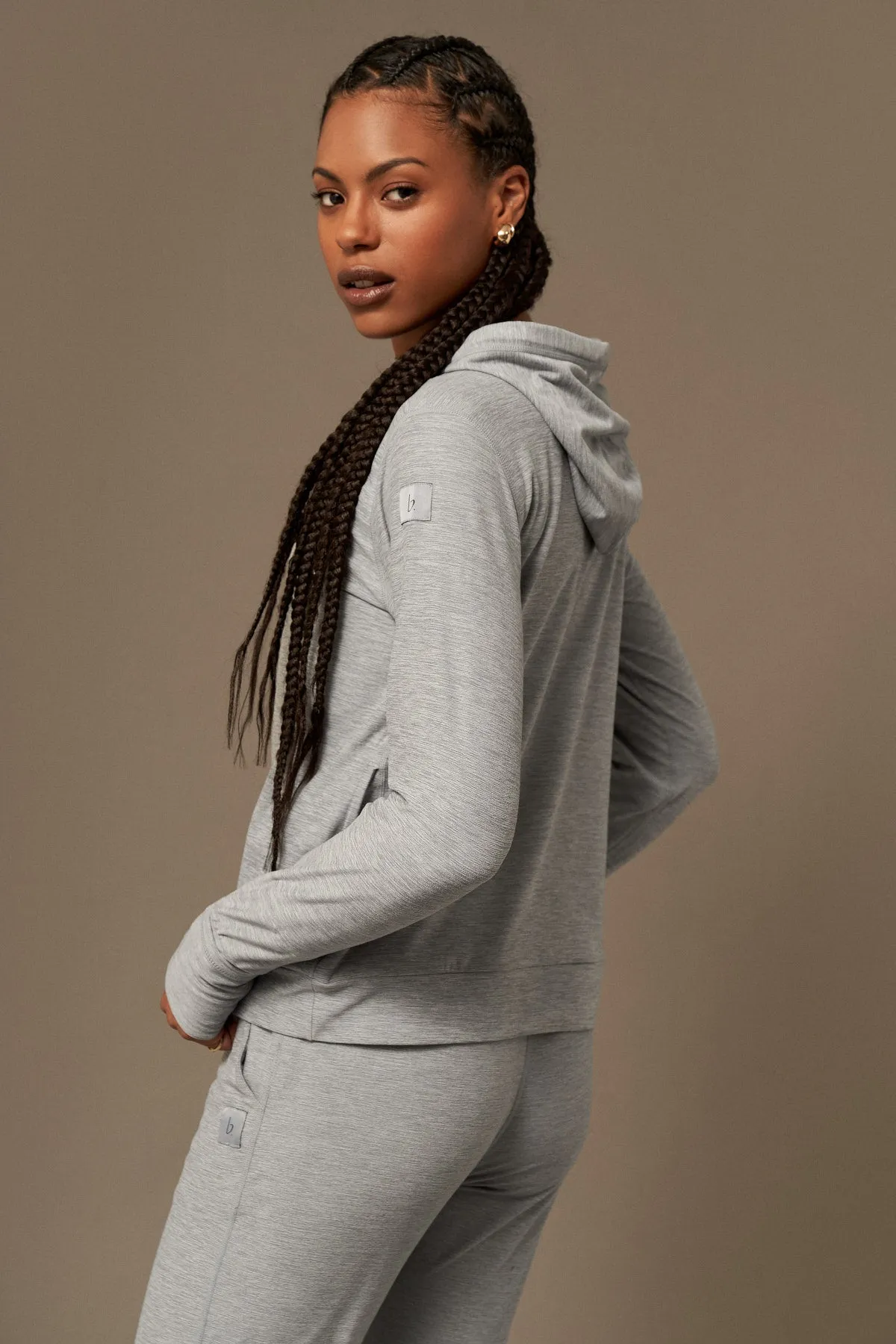 Breeze Hoodie en Gris Melange