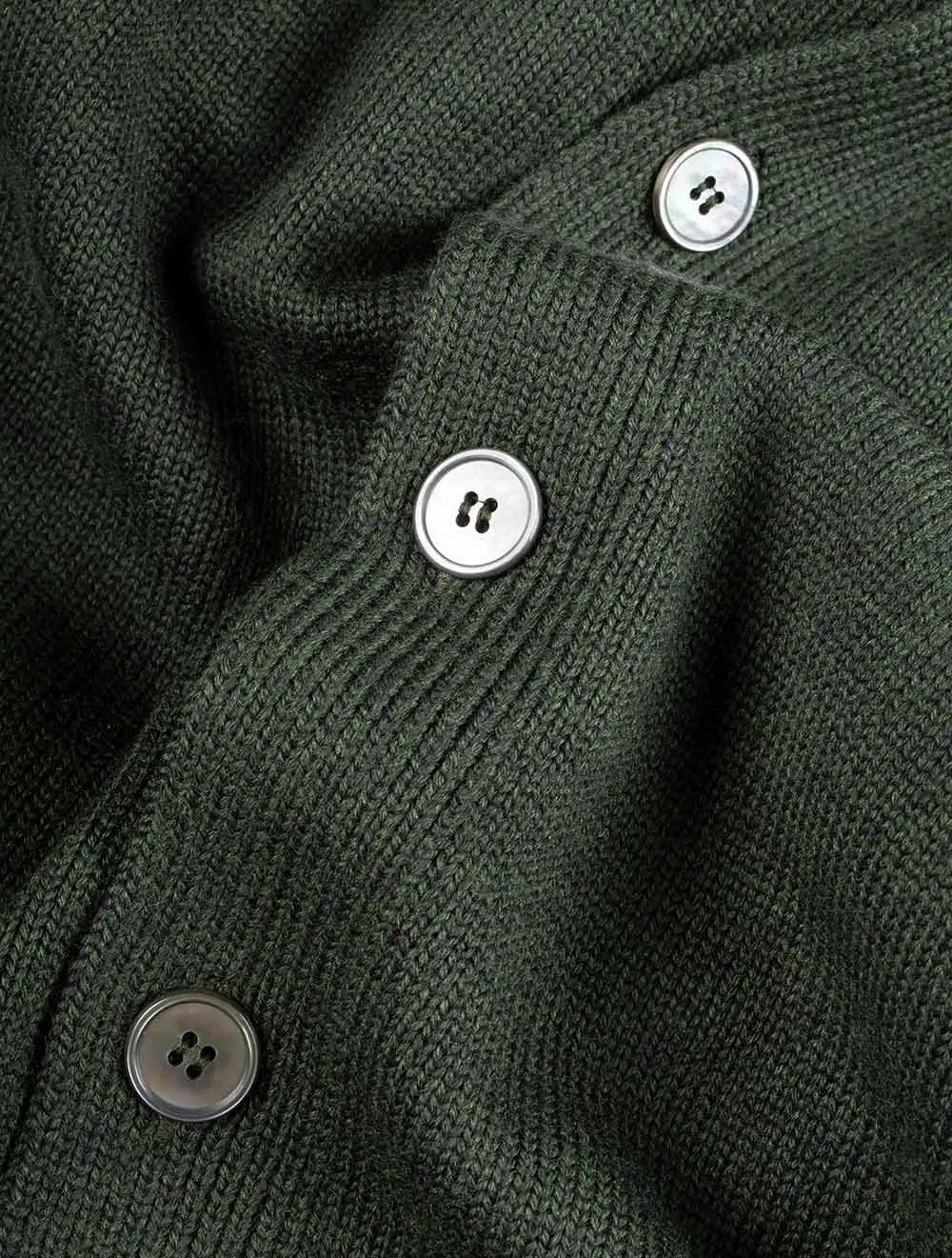 Button Up Cardigan Green