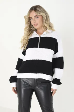 Cardigan - Knitwear | WHITE/BLACK | BZZ018