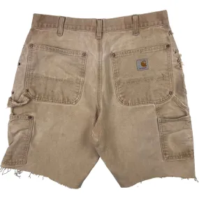 Carhartt Distressed Double Knee Workwear Shorts Beige