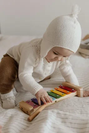 Cashmere Baby Hat with Tassel