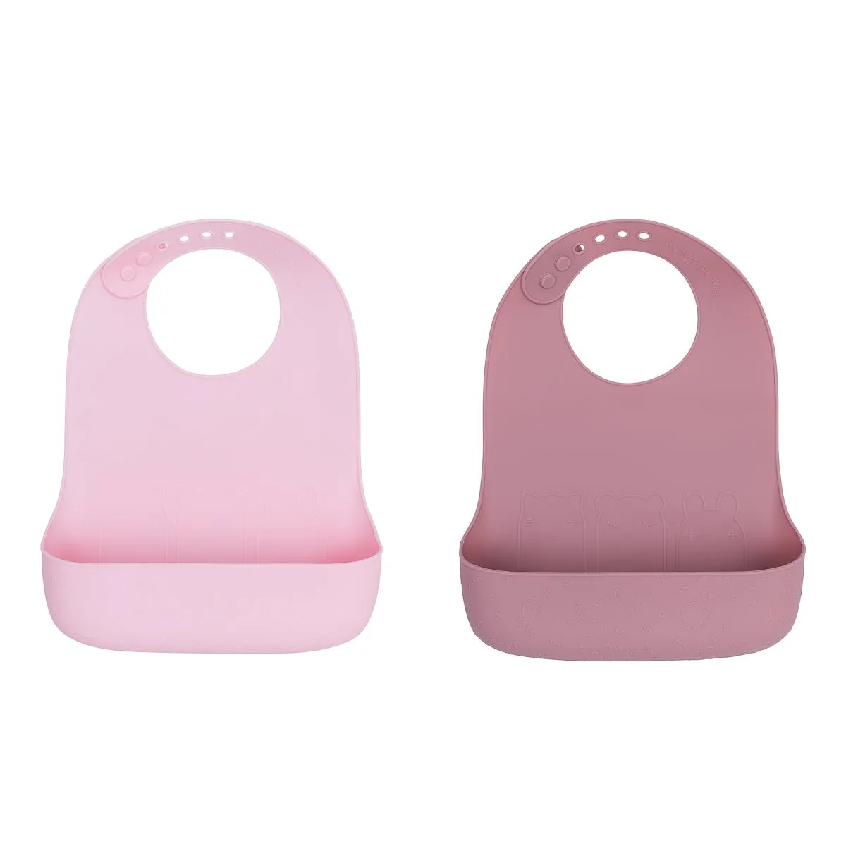 Catchie Bibs® 2.0 - Dusty Rose & Powder Pink