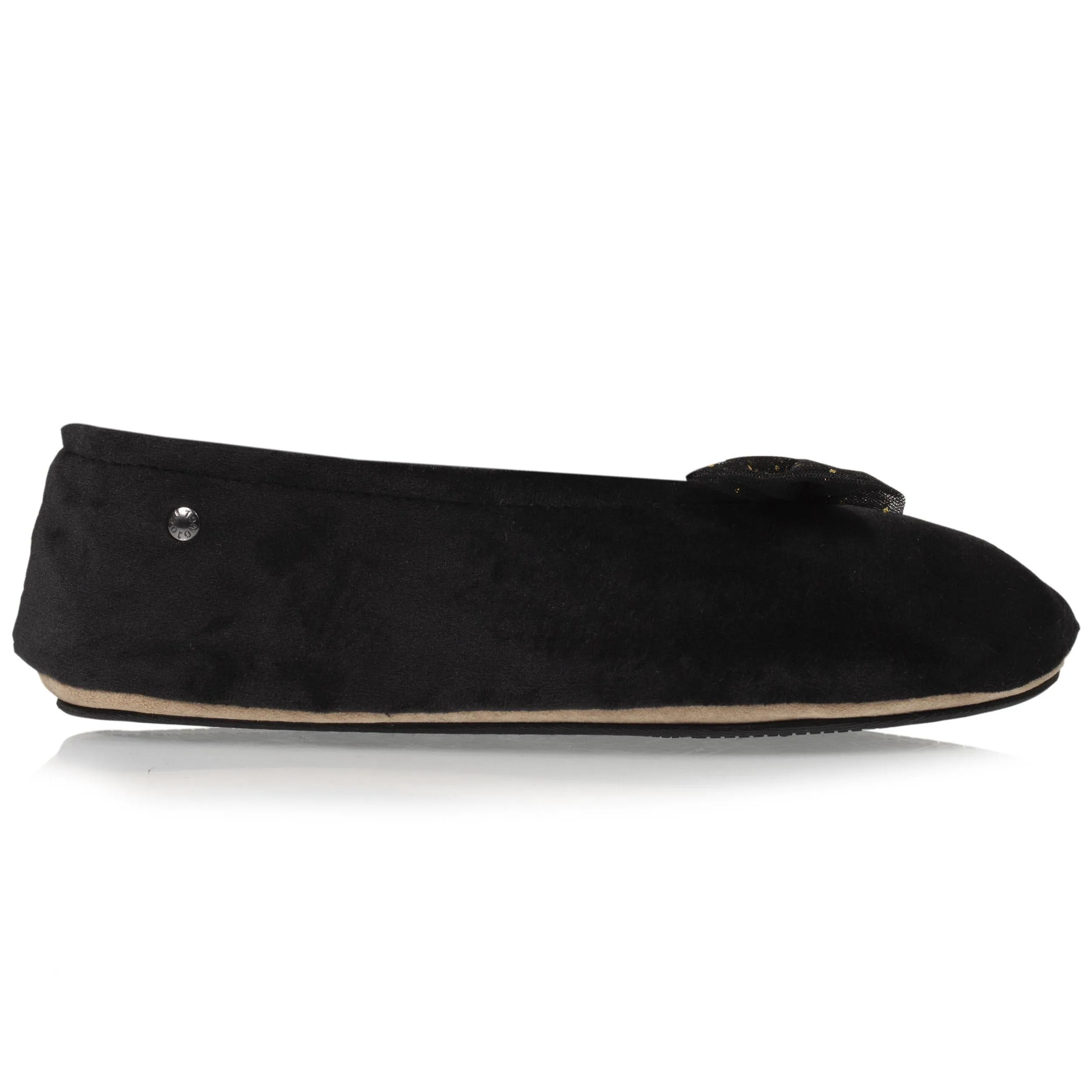 Chaussons ballerines Femme Nud Précieux Noir