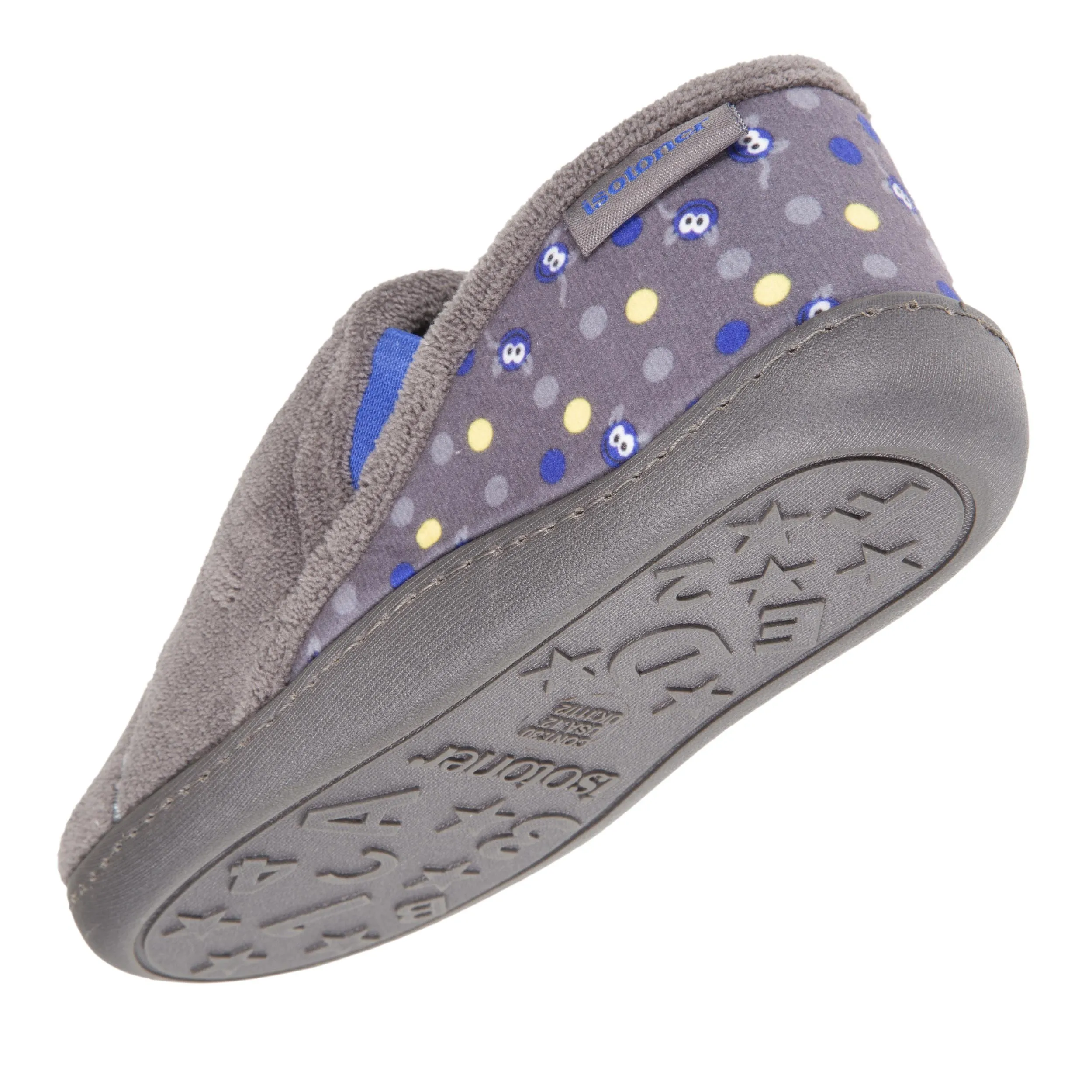 Chaussons mocassins Enfant Gris Monstre