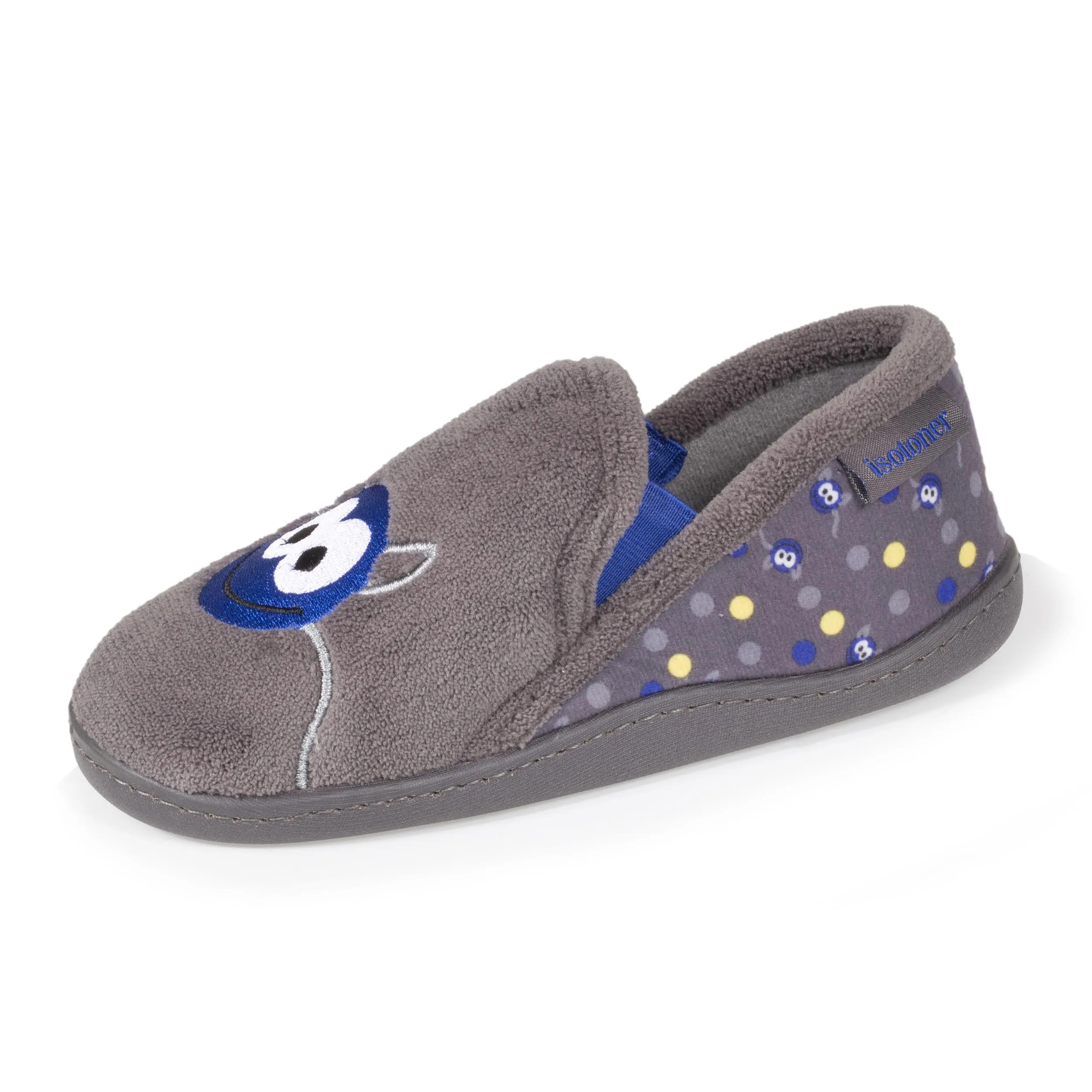 Chaussons mocassins Enfant Gris Monstre