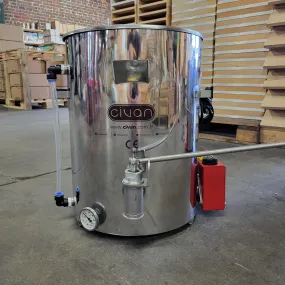 Civan Jacketed Honey Bottling Tank with No Drip Valve