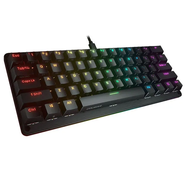 COUGAR Puri Mini RGB Mini Gaming Keyboard wit RED Mechanical Swithces