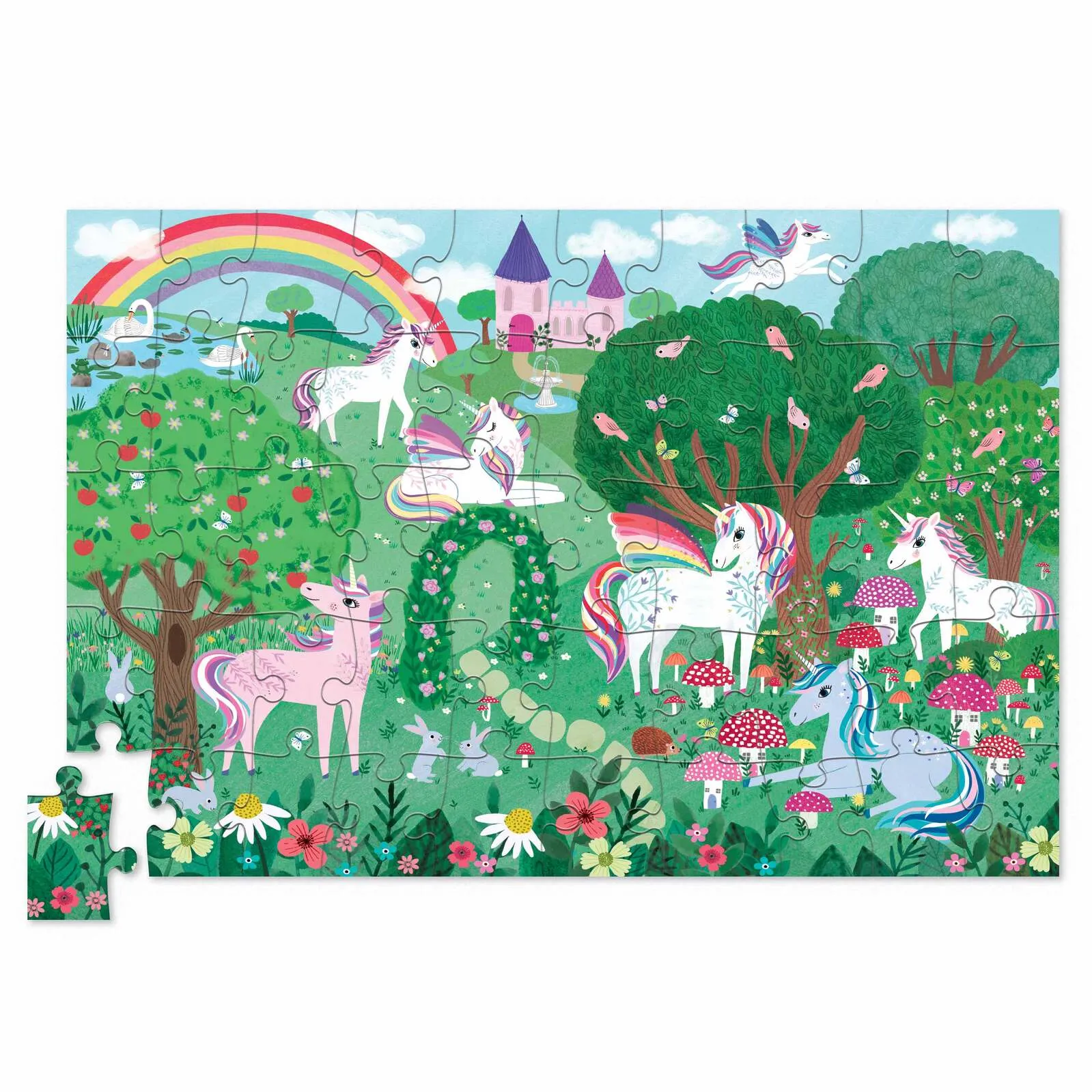 Crocodile Creek 50 Piece Tin Puzzle - Unicorn Dreams