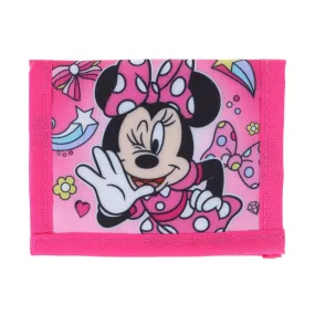 CTM® Kid's Minnie Mouse Bifold Wallet with  Hook and Loop Closure