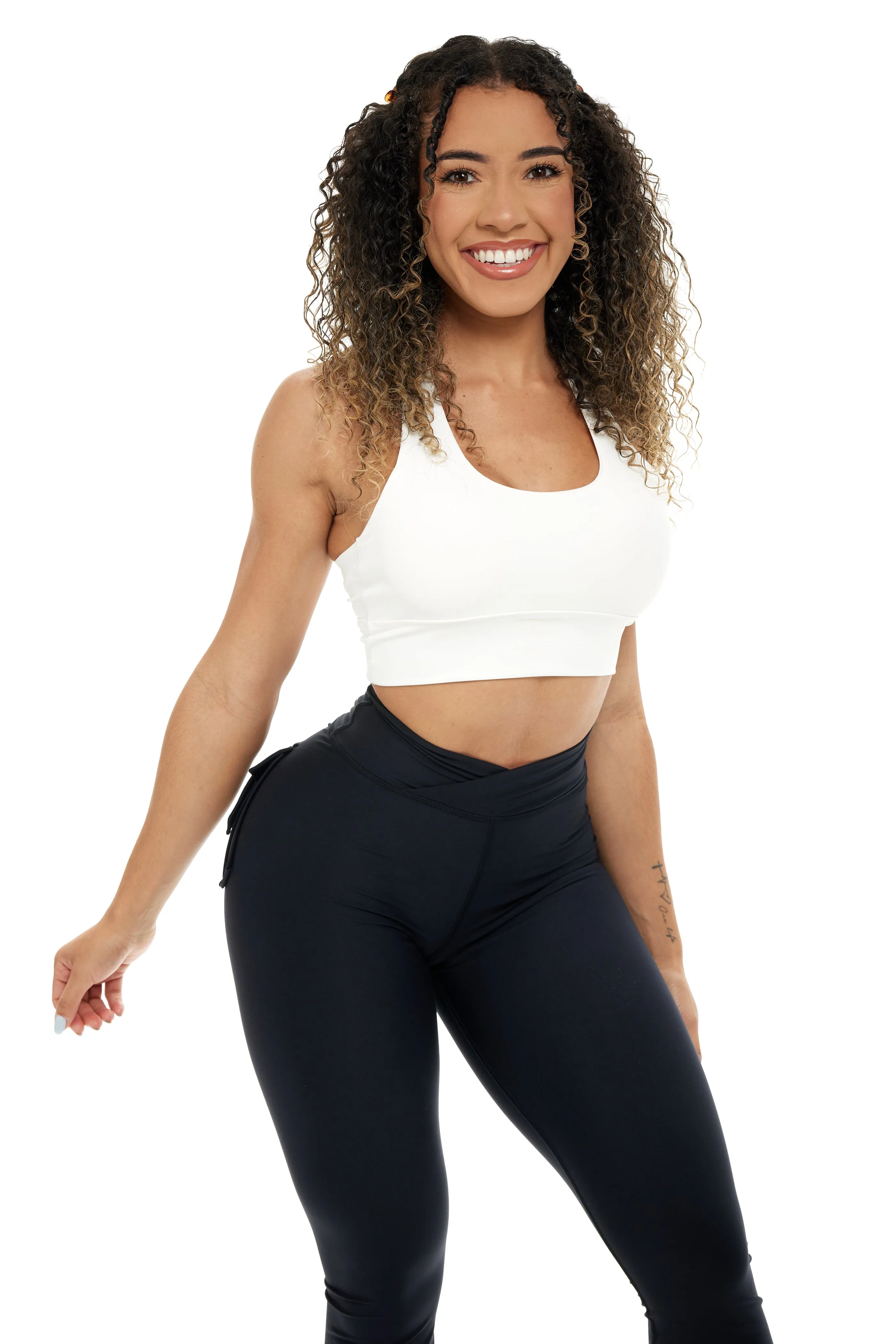 Curve-V Cargo Flare Leggings