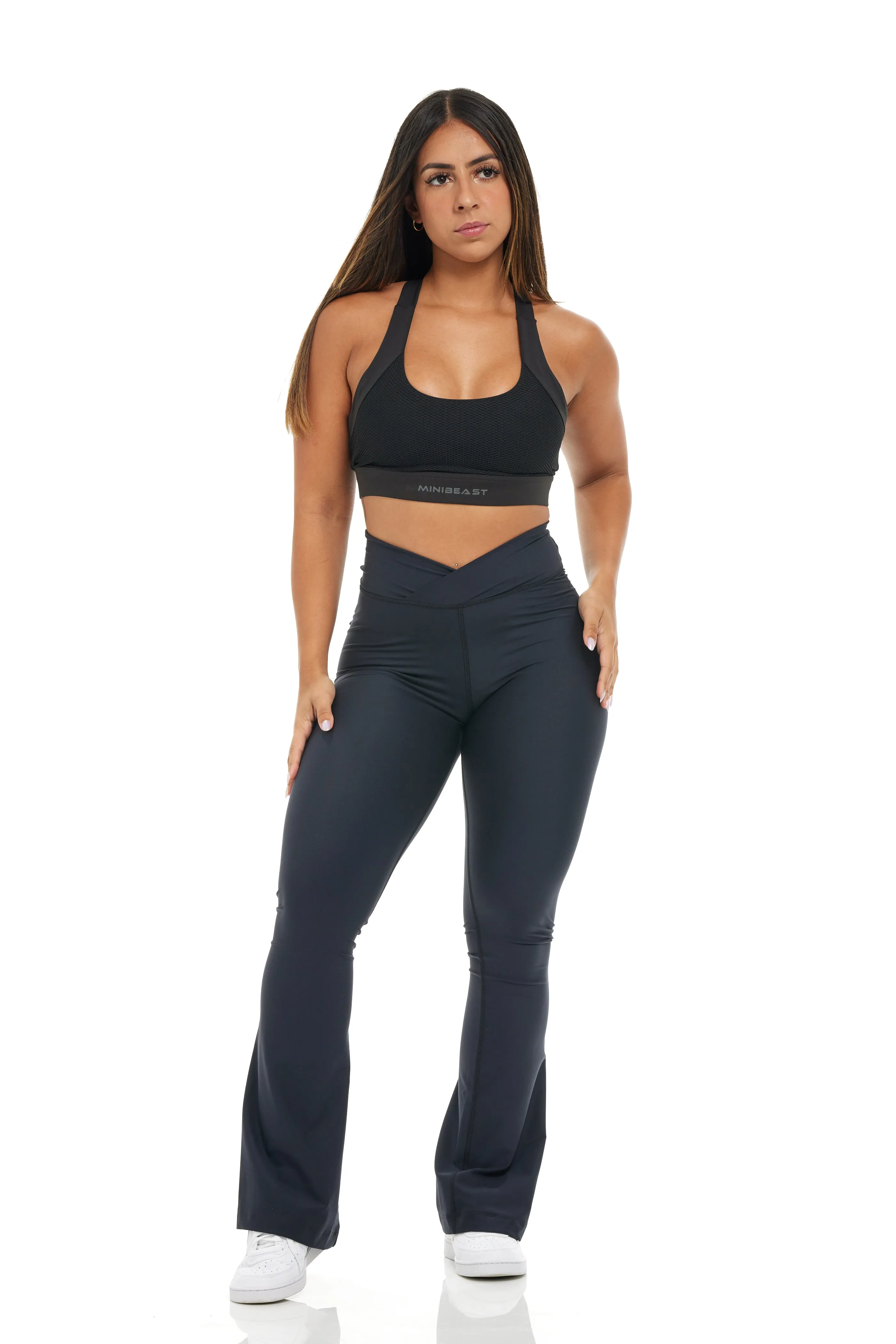 Curve-V Cargo Flare Leggings