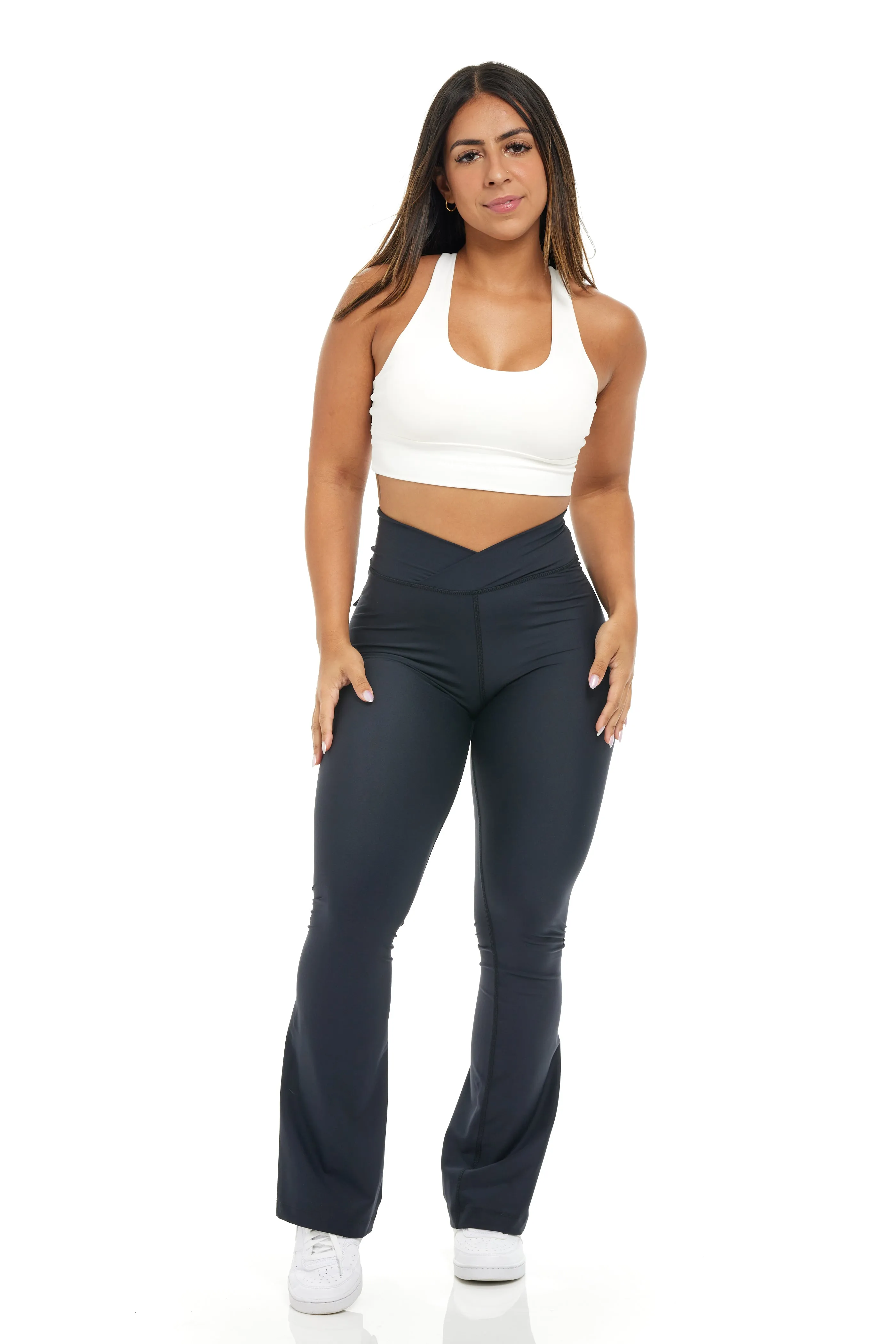 Curve-V Cargo Flare Leggings