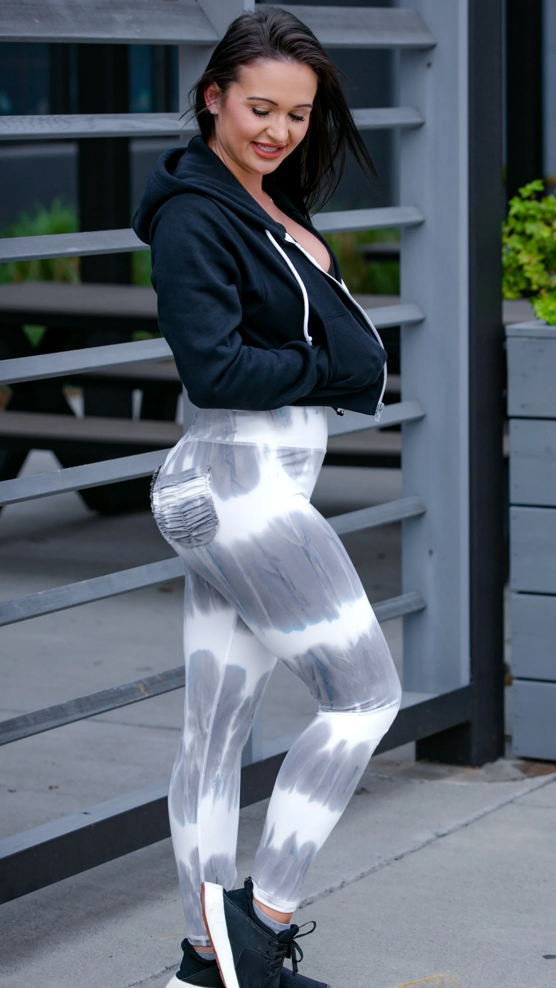 Curve X Leggings (Medium Height Waist) Marble