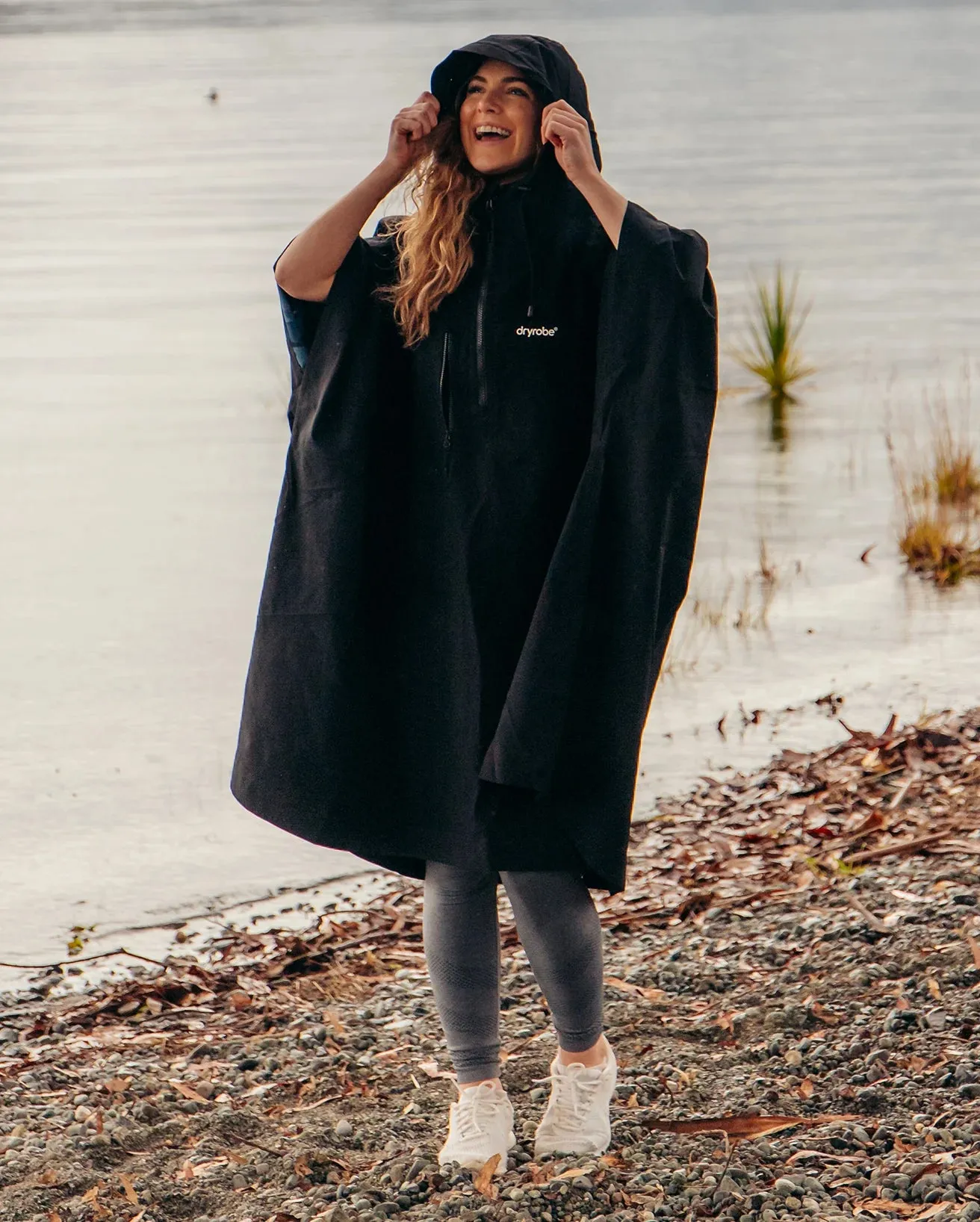 Dryrobe Waterproof Poncho - Black