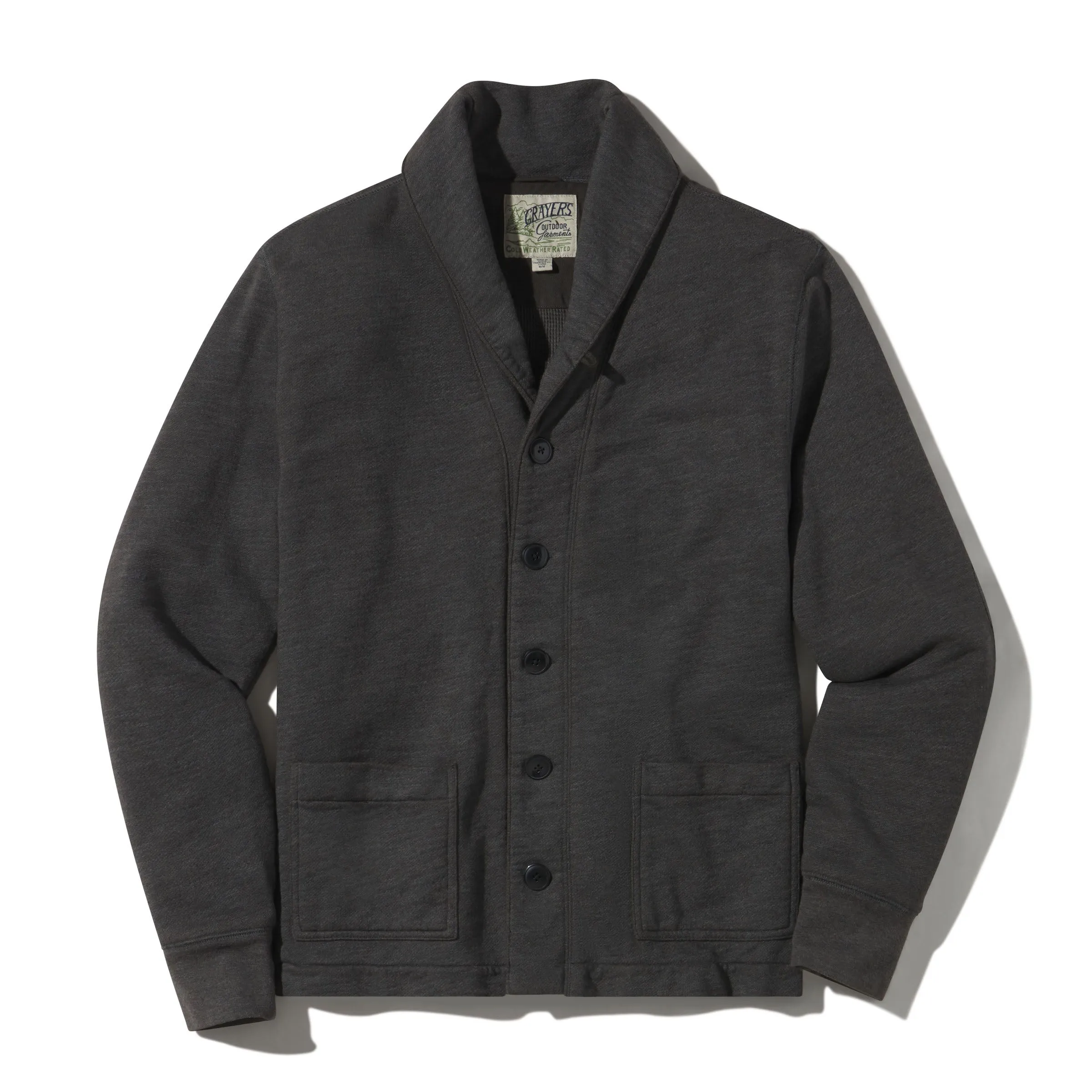 Dunlop Waffle Lined Cardigan - Beluga