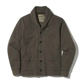 Dunlop Waffle Lined Cardigan - Olive