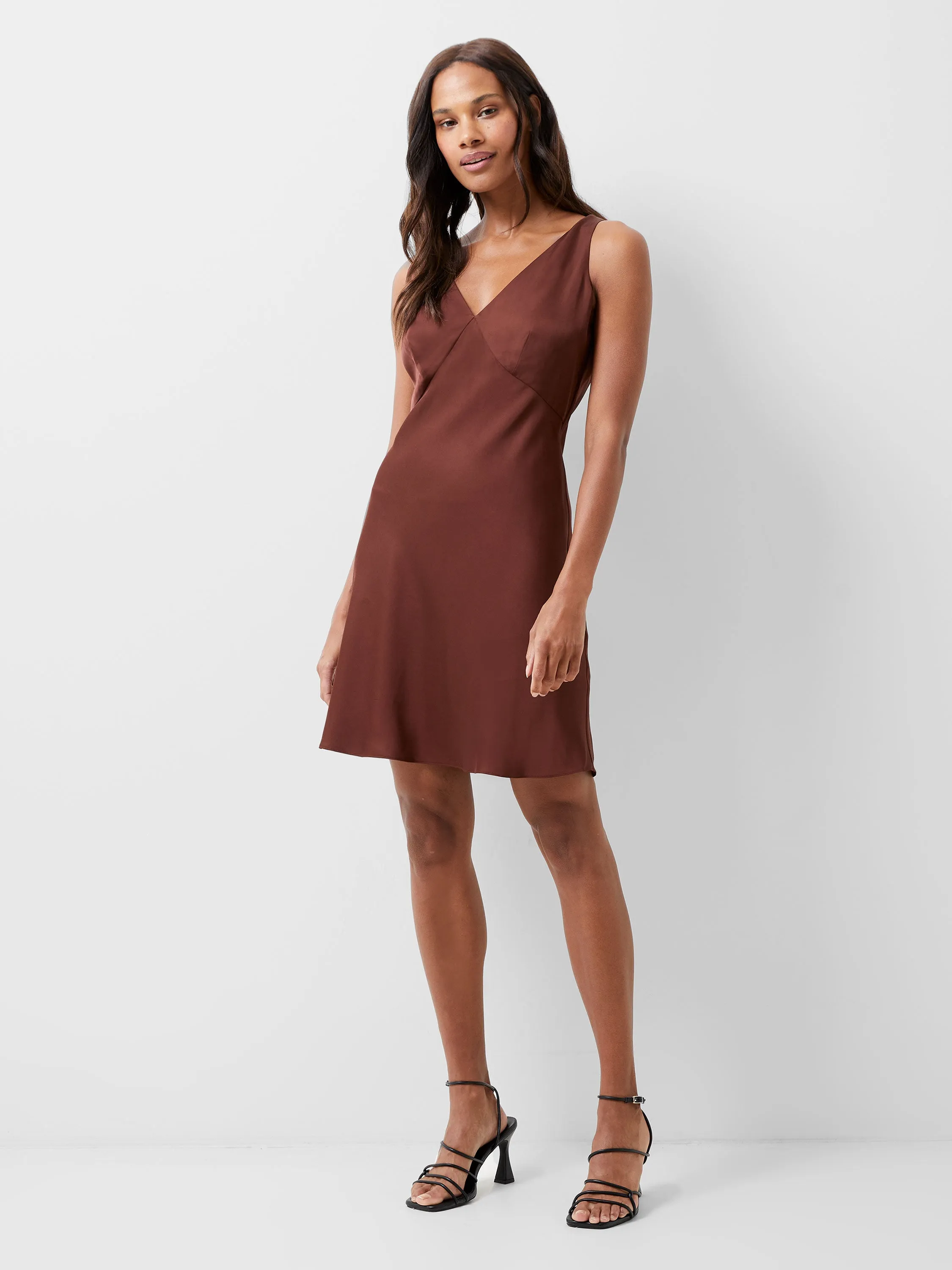 Ennis Satin Slip Mini Dress