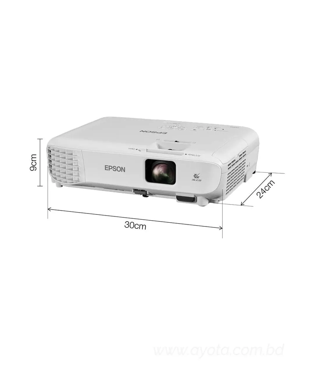 Epson EB-S05 3200 Lumens 3LCD SVGA Projector