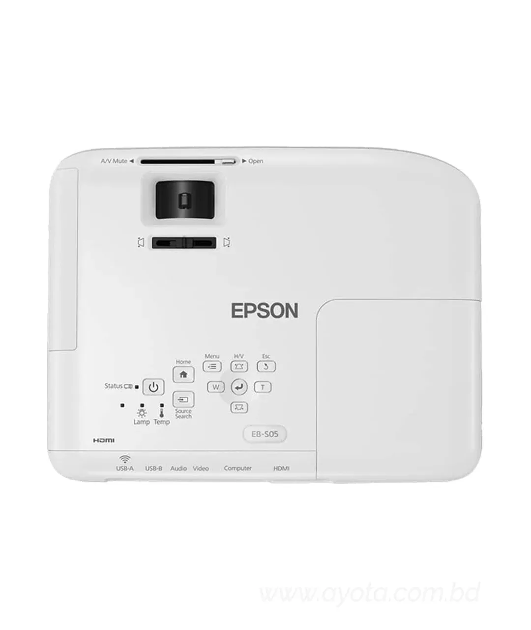 Epson EB-S05 3200 Lumens 3LCD SVGA Projector