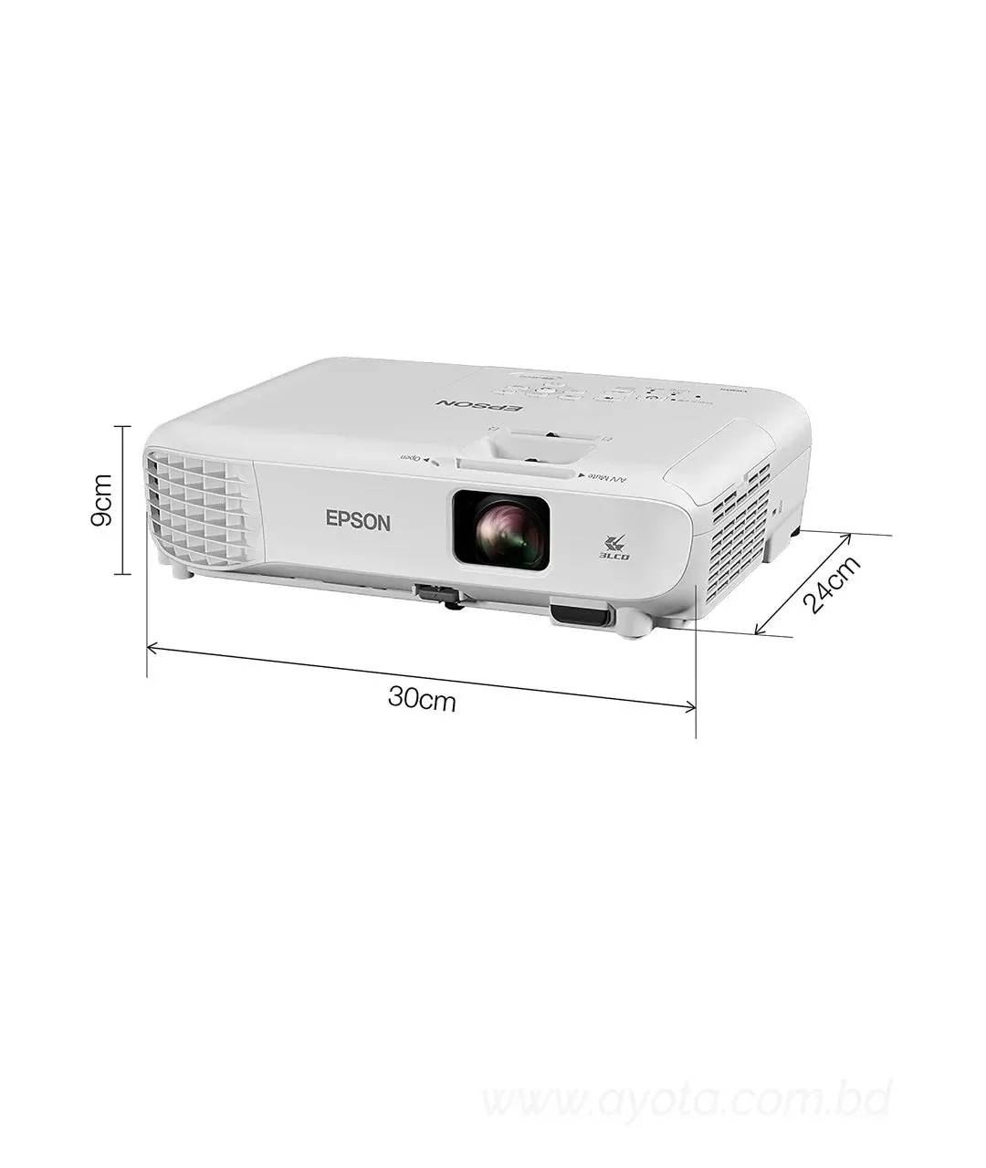 Epson EB-W05 3300 Lumens WXGA 3LCD Multimedia Projector