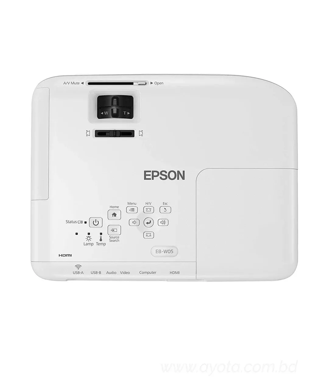 Epson EB-W05 3300 Lumens WXGA 3LCD Multimedia Projector