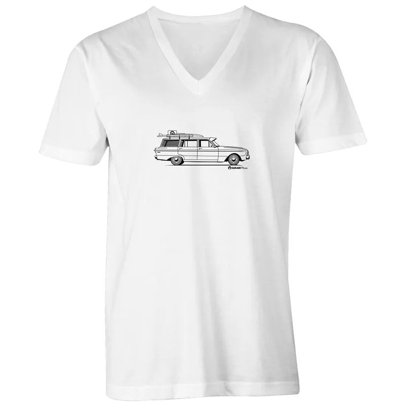 Falcon Wagon Mens V-Neck Tee