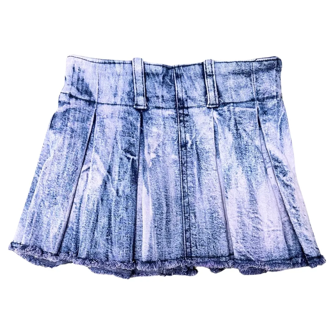 FBZ Lavender Dip Dye Denim Skort