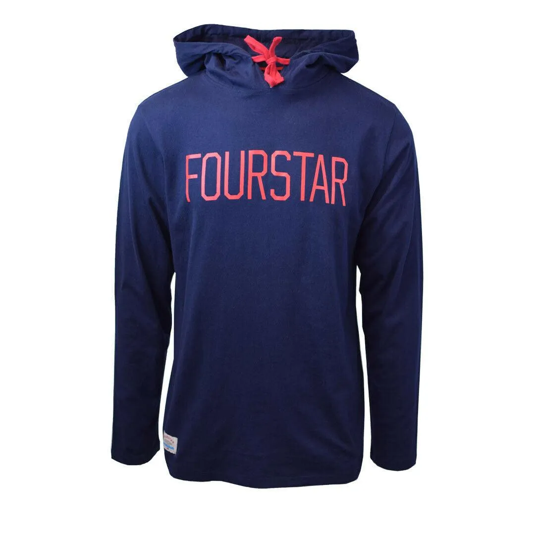 Fourstar Men's Navy Blue Light Weight L/S Pullover Hoodie