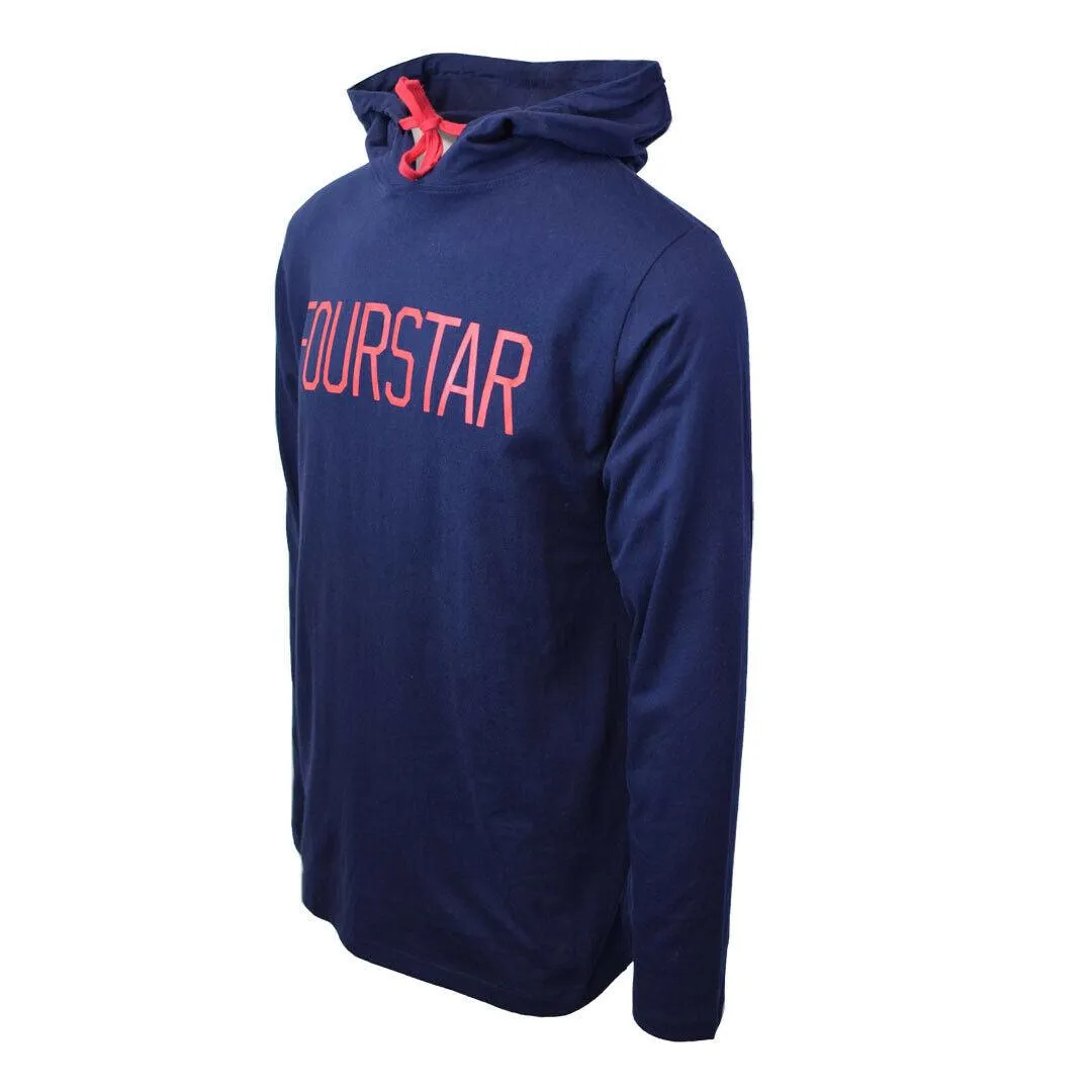 Fourstar Men's Navy Blue Light Weight L/S Pullover Hoodie