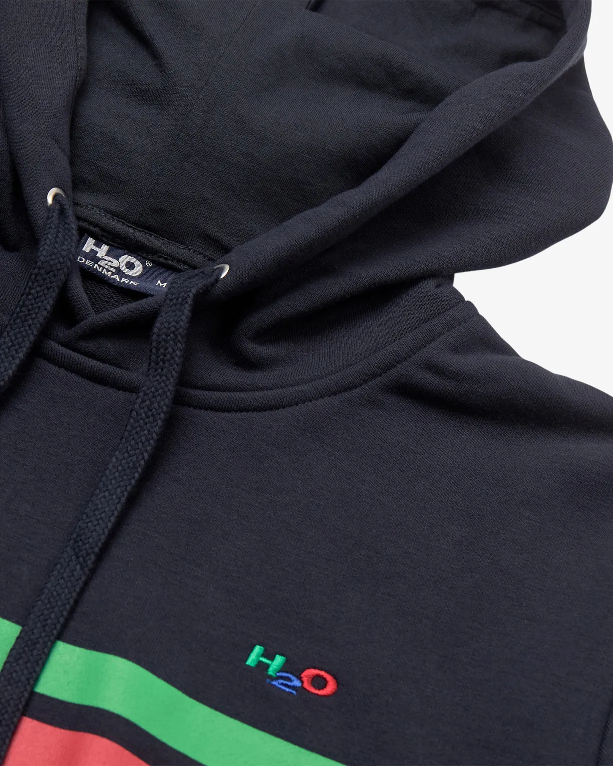 Gilleleje Hoodie - Navy/Green/Red