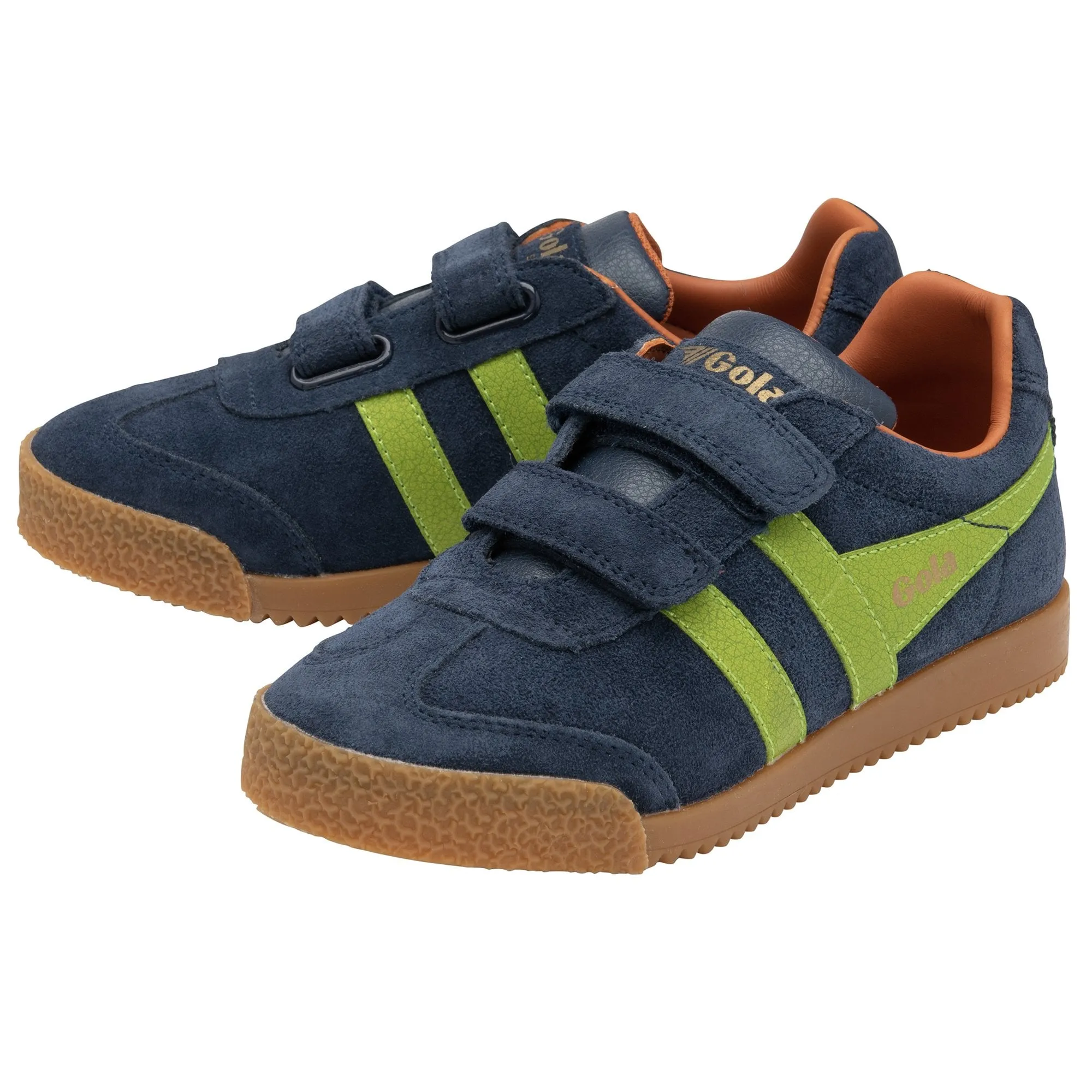 GOLA HARRIER strap marine vert basket sneakers