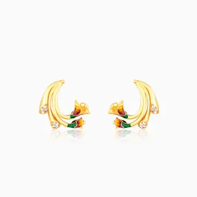 Golden Bell Mallow Bud Studs