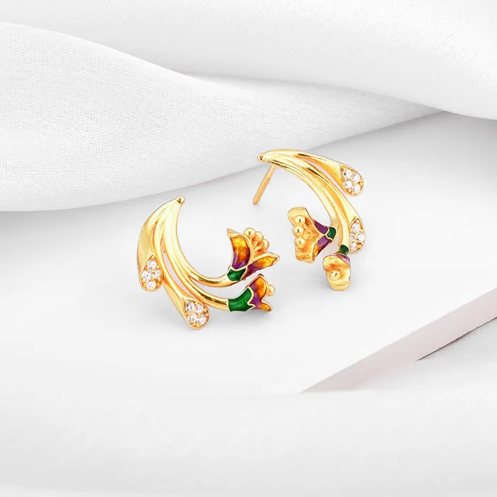 Golden Bell Mallow Bud Studs