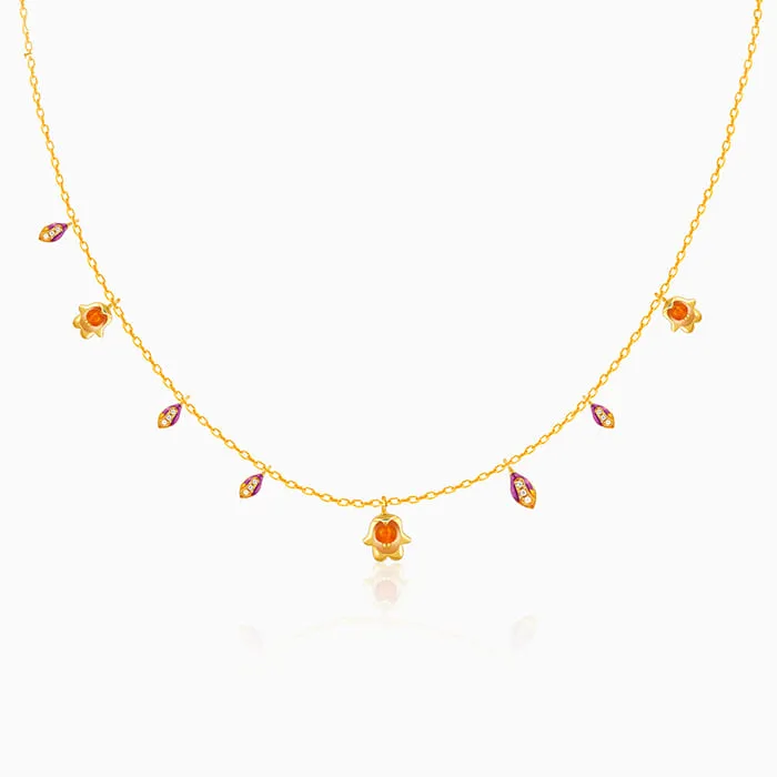 Golden Classic Bell Mallow Necklace