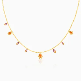 Golden Classic Bell Mallow Necklace