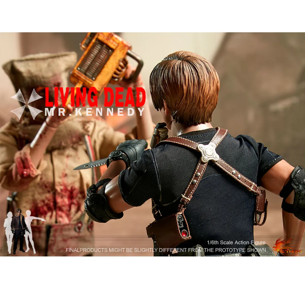 HiPlay Hot Heart Zombie Killer Kennedy Action Figure Battle Outfit Version