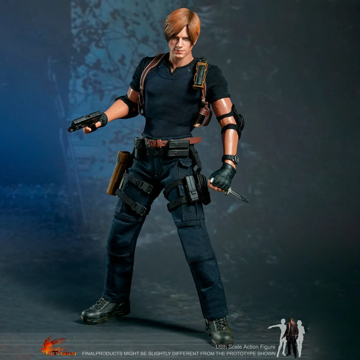 HiPlay Hot Heart Zombie Killer Kennedy Action Figure Battle Outfit Version