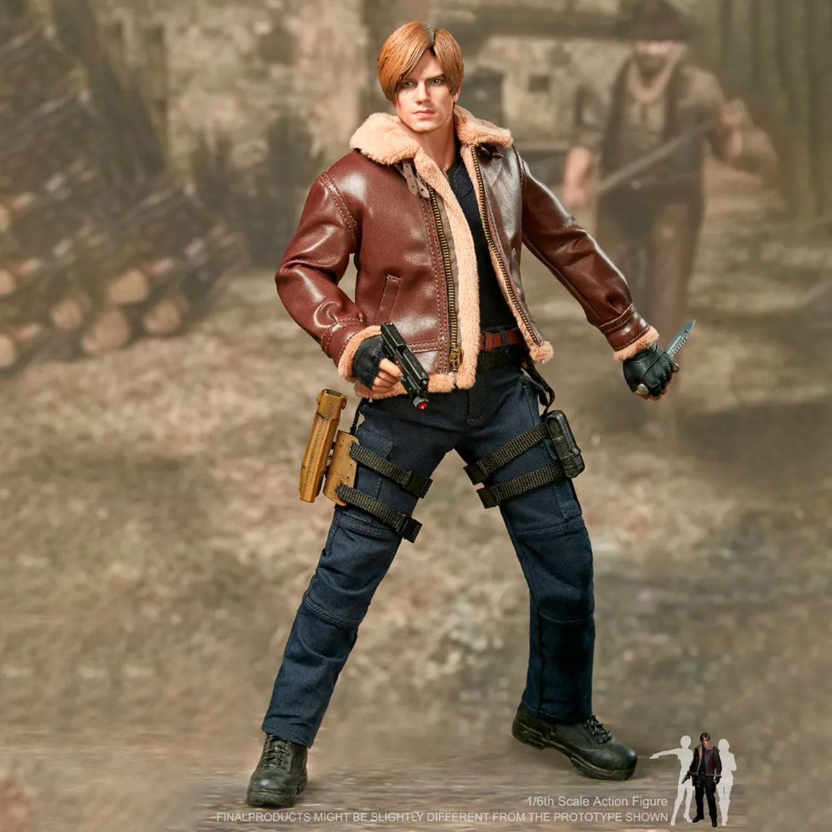 HiPlay Hot Heart Zombie Killer Kennedy Action Figure Jacket Upgrade Version