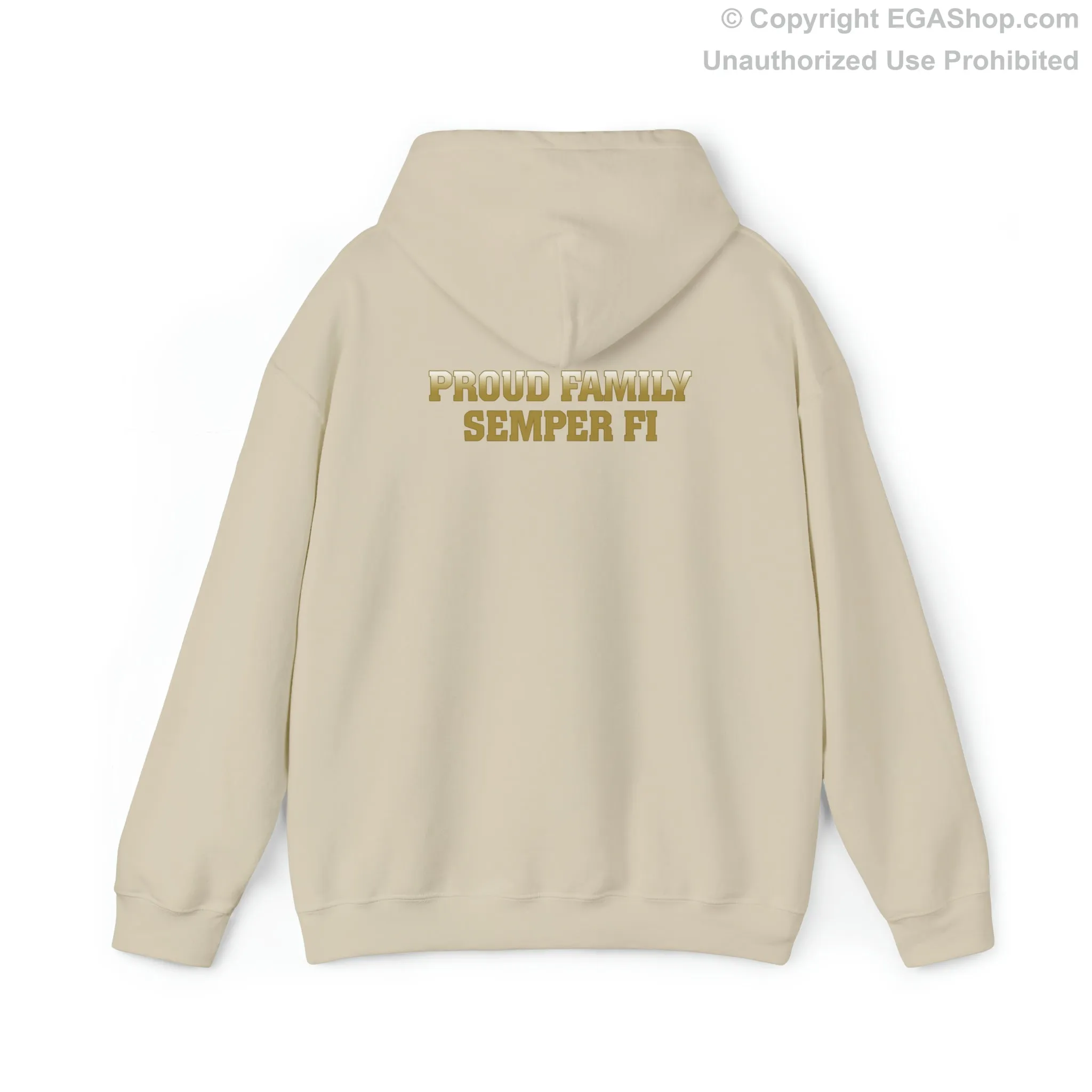 Hoodie: Charlie Co. MCRD Parris Island (EGA   Back Proud Family)