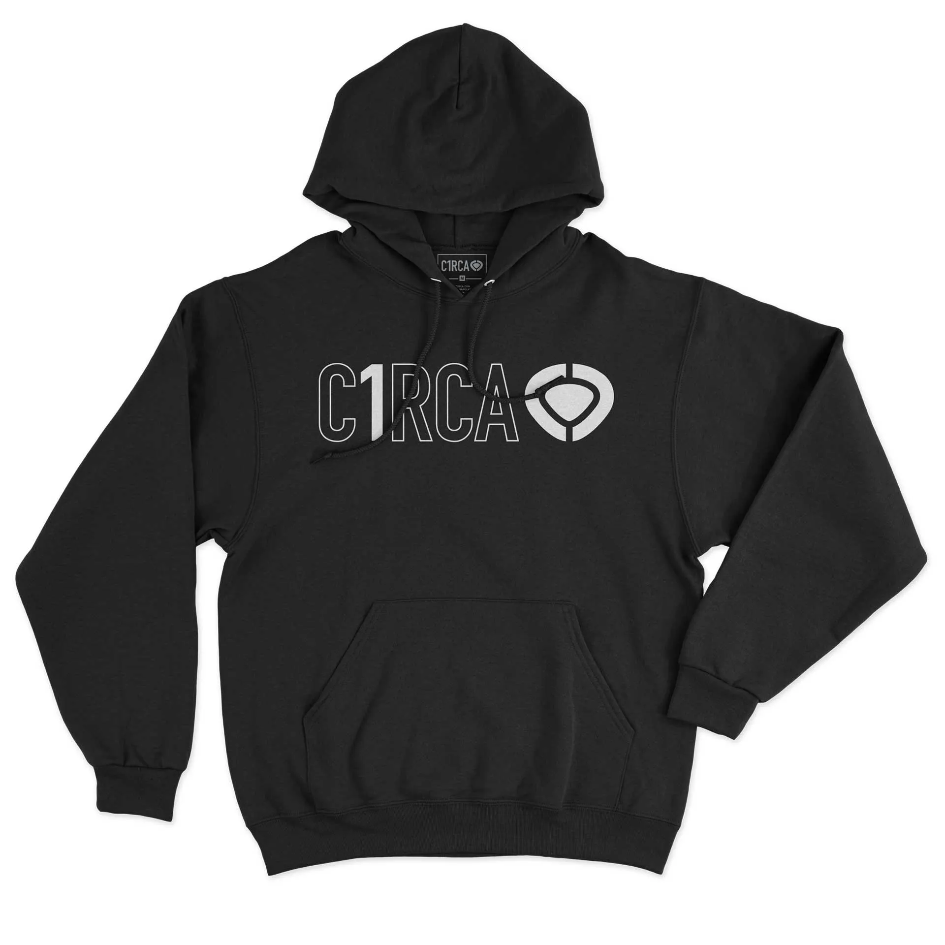 Hoodie DIN ICON TRACK - Black/White