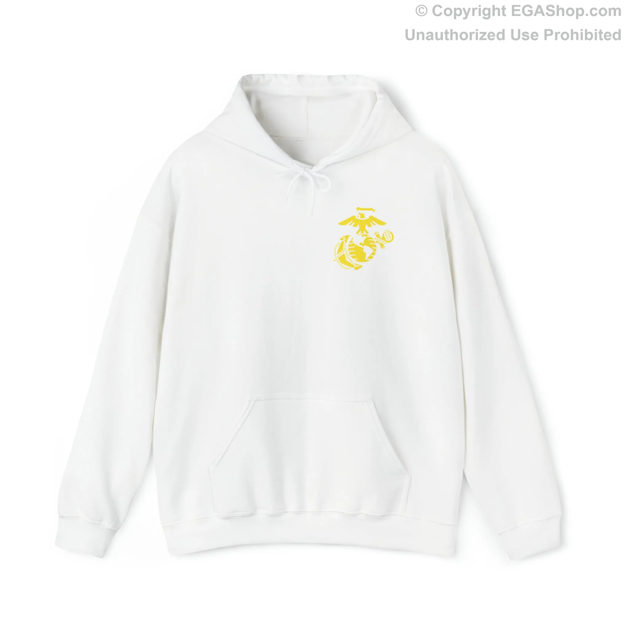 Hoodie: Fox Co. MCRD Parris Island (2nd Battalion Crest on BACK)