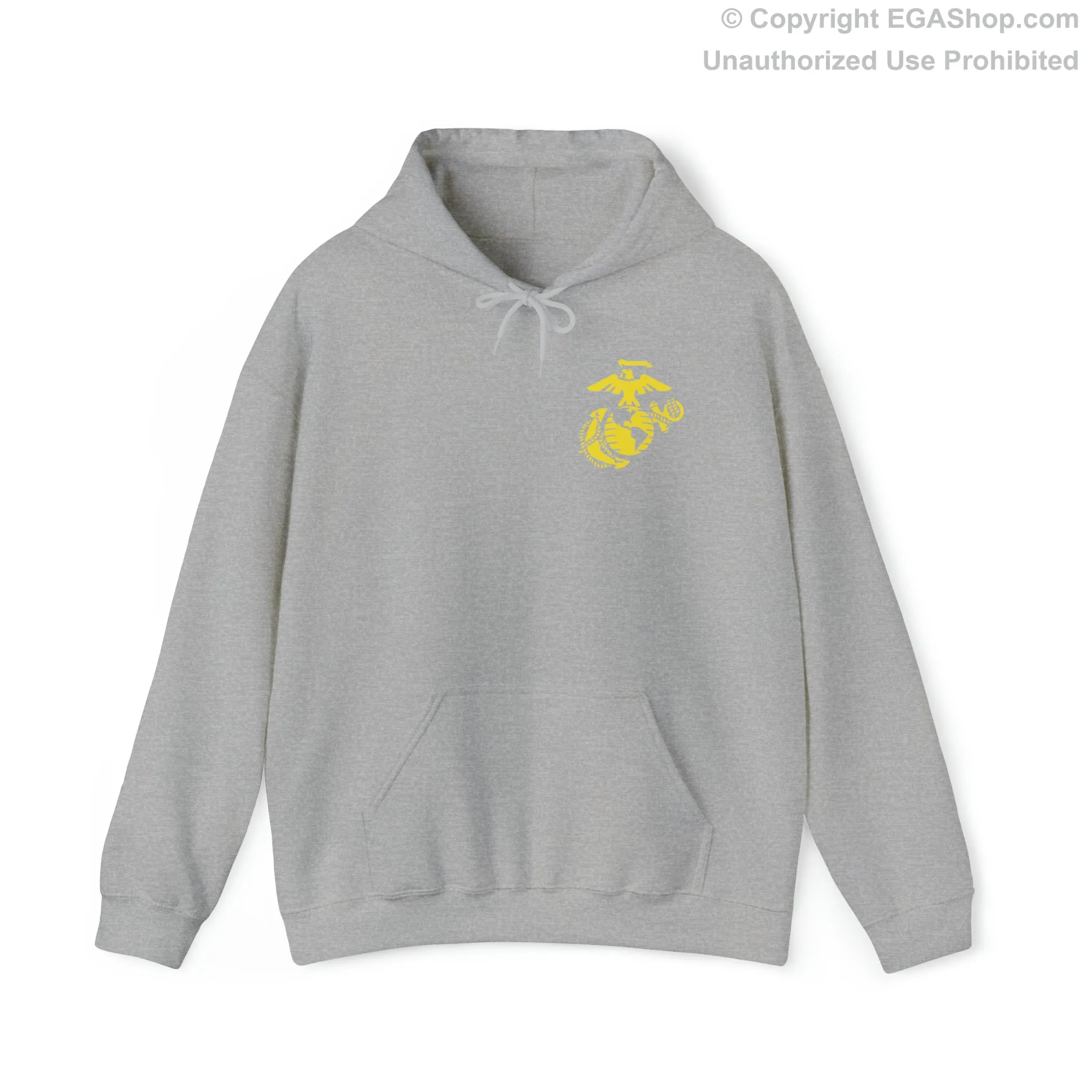 Hoodie: Fox Co. MCRD Parris Island (2nd Battalion Crest on BACK)