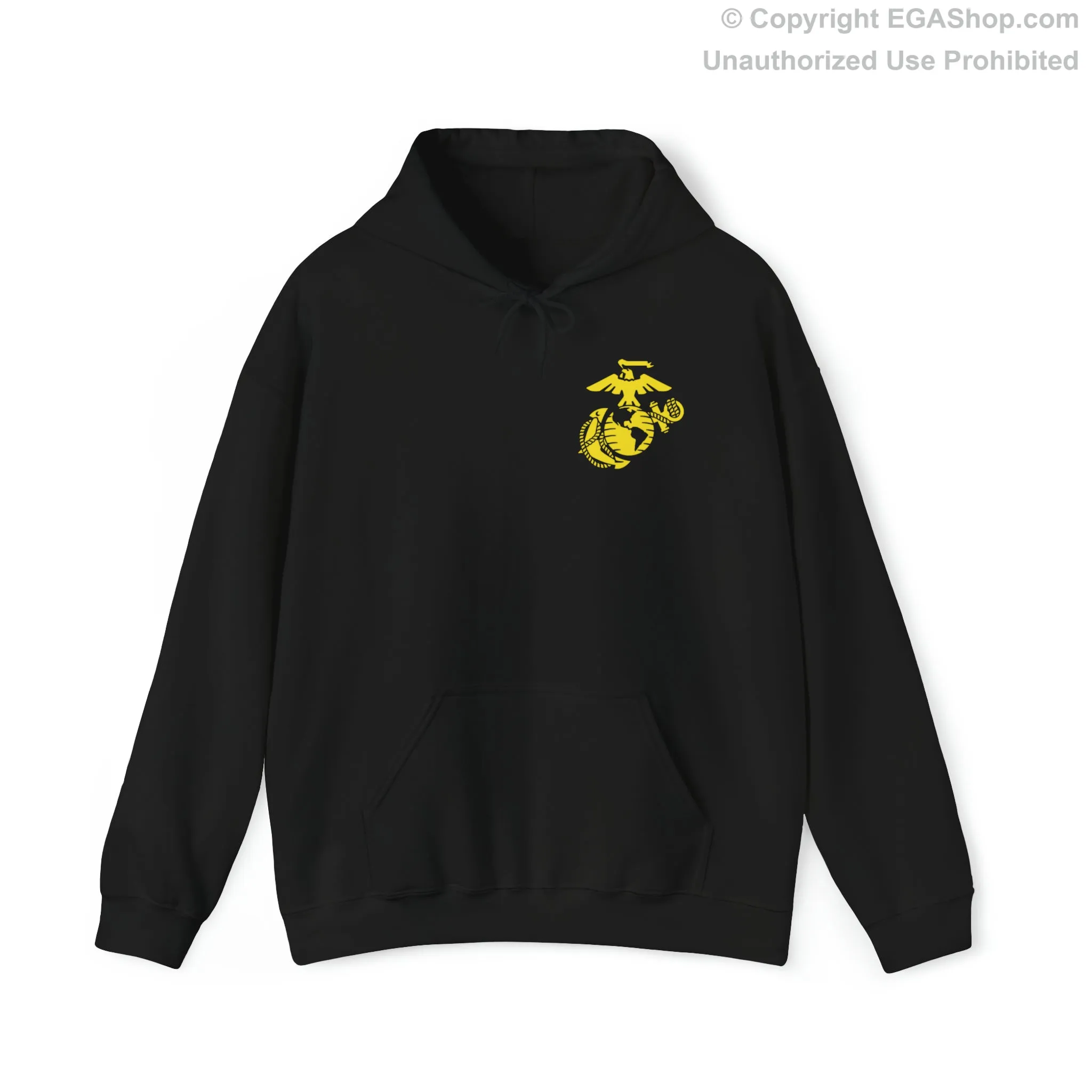 Hoodie: Fox Co. MCRD Parris Island (2nd Battalion Crest on BACK)