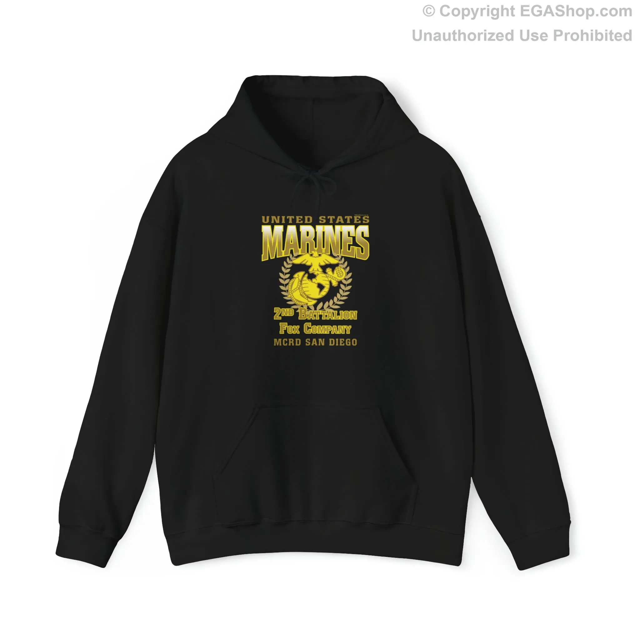 Hoodie: Fox Co. MCRD San Diego (EGA   Back Proud Family)