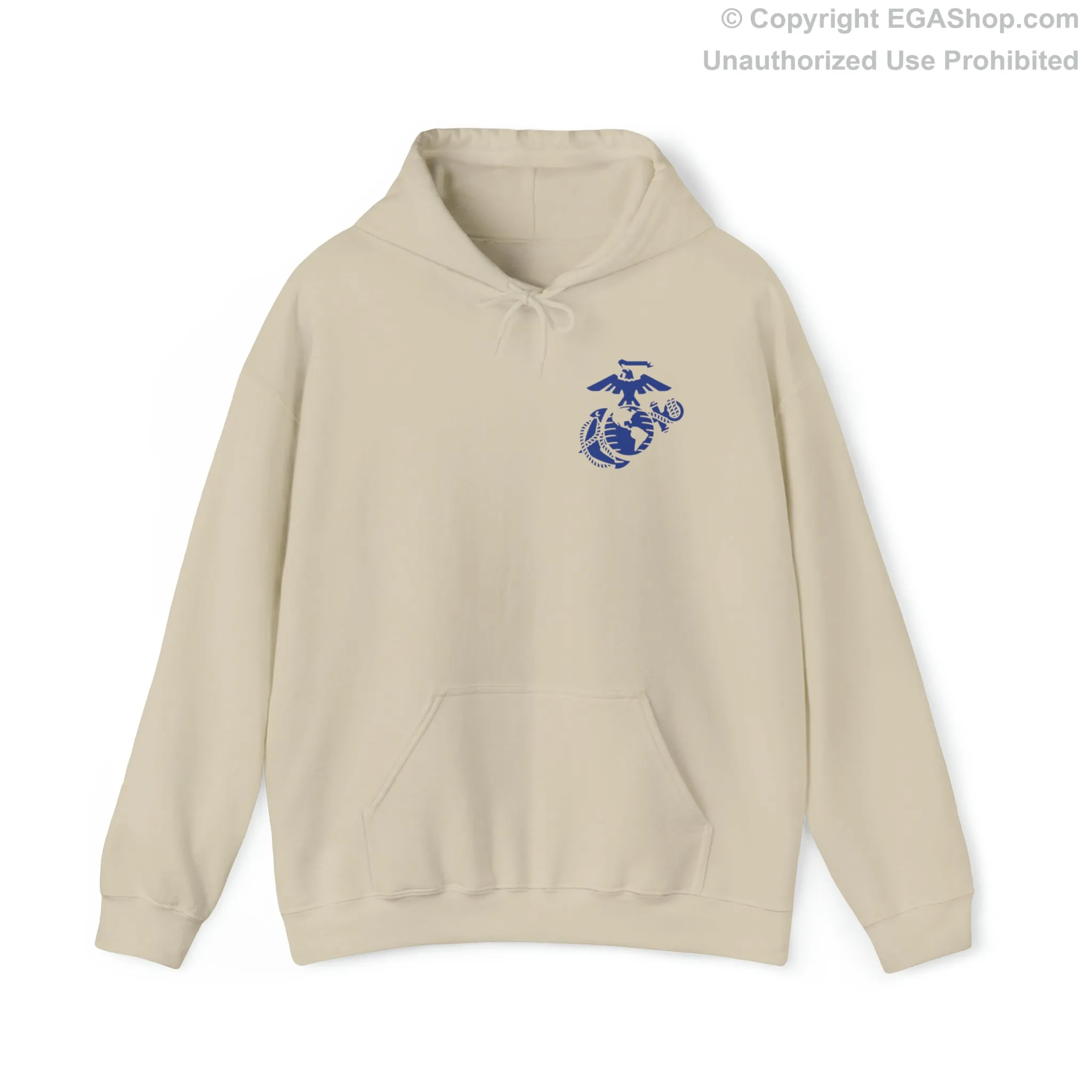 Hoodie: India Co. MCRD San Diego (3rd Battalion Crest on BACK)