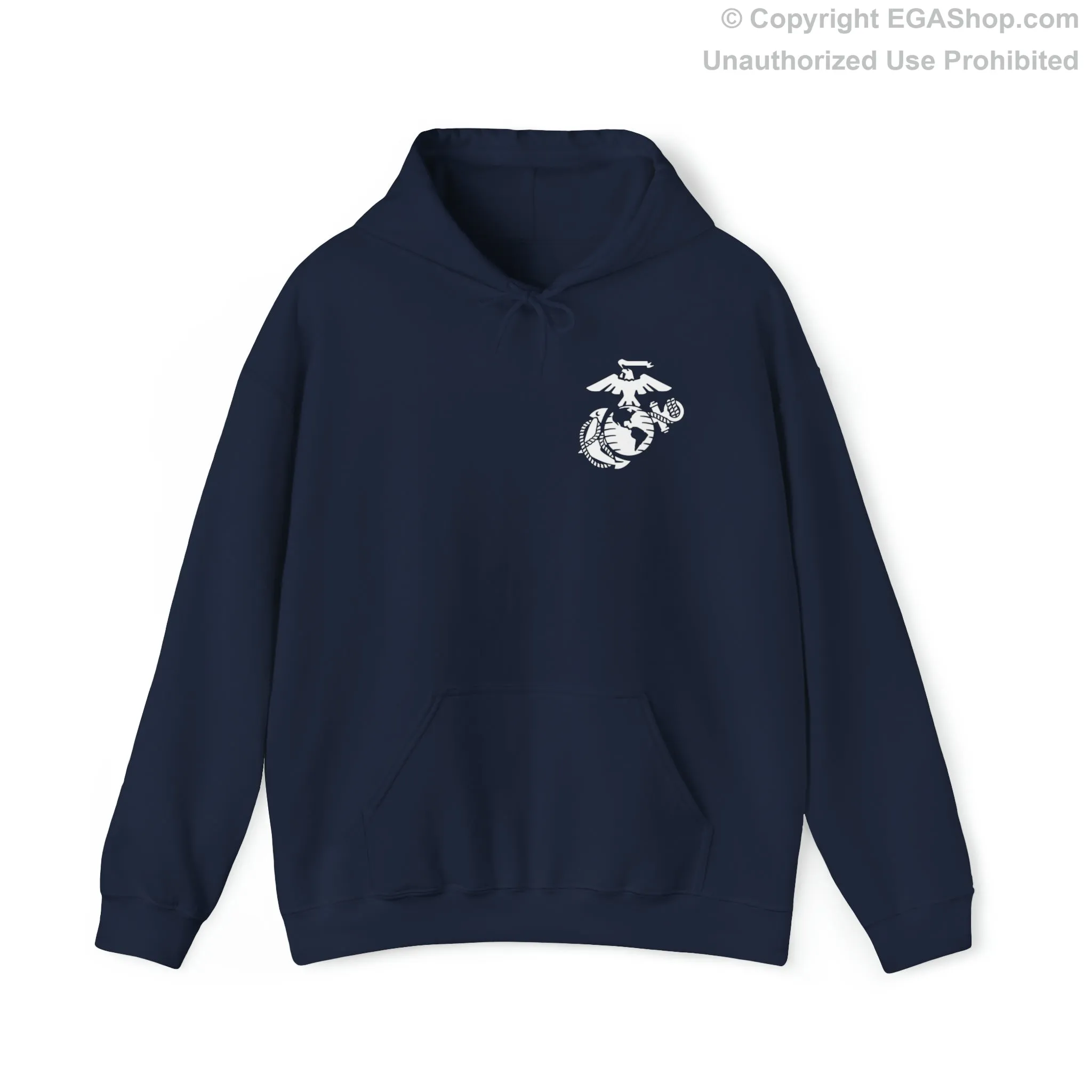 Hoodie: Kilo Co. MCRD Parris Island (3rd Battalion Crest on BACK)